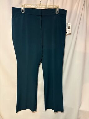Briggs New York Teal Boot-Cut Ponte Pants